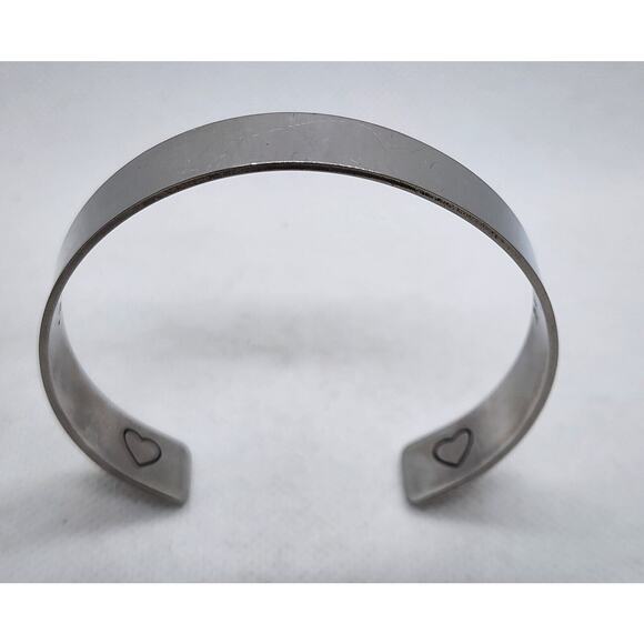 SILVER TONE CUFF BRACELET-For A Special Person As A Gift In Your Life - Picture 7 of 11